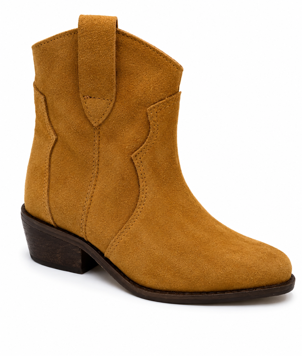 Botines Reno Color Caramelo con Taco de 4 cm
