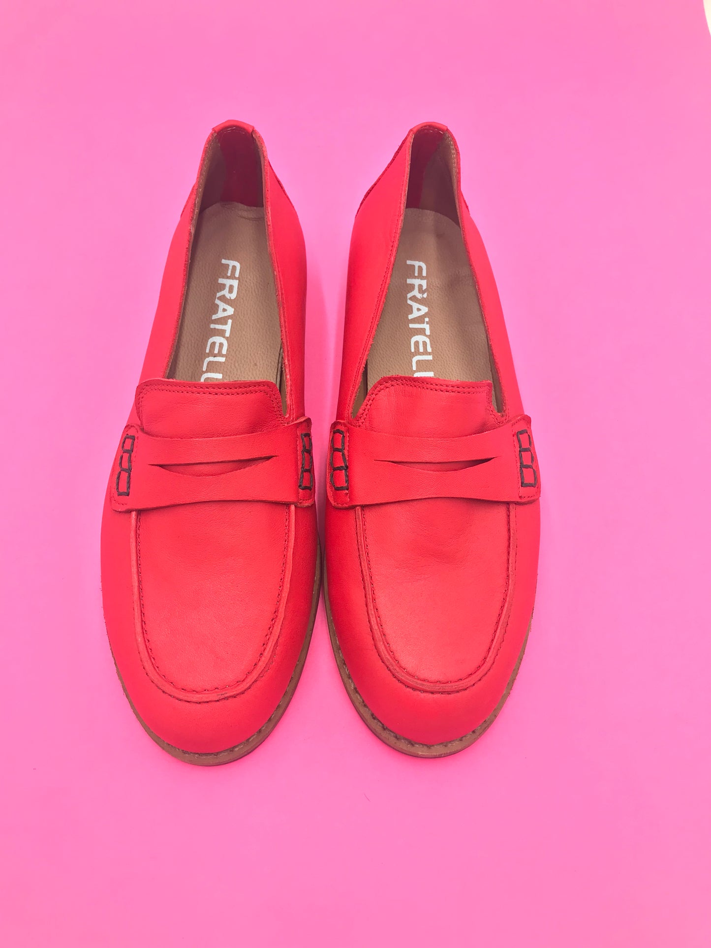Mocasines 1450R Cuero Rojo