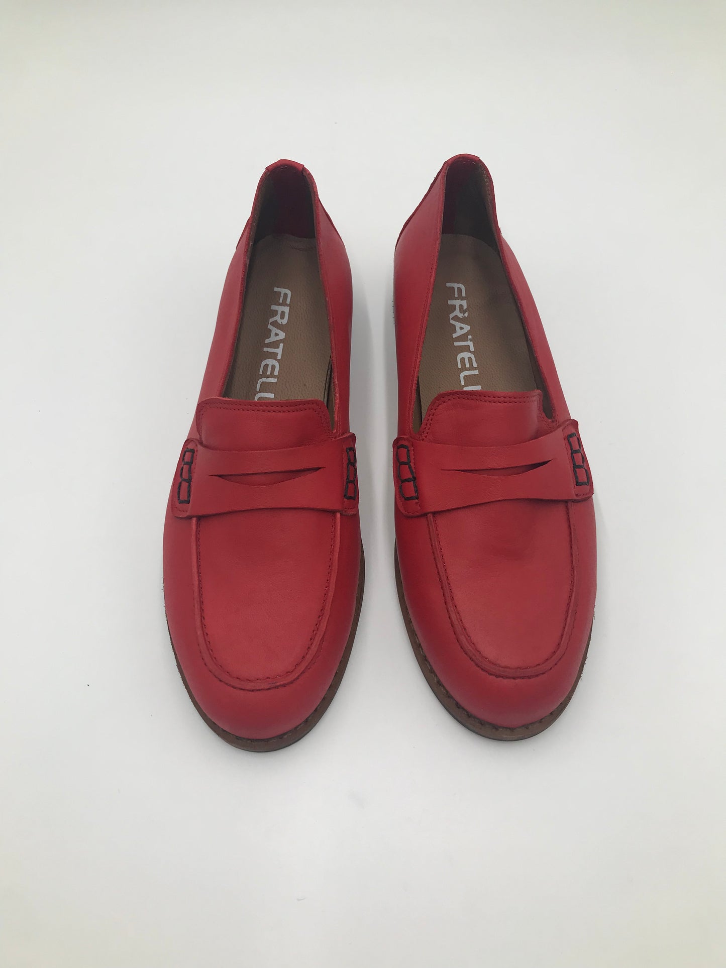 Mocasines 1450R Cuero Rojo