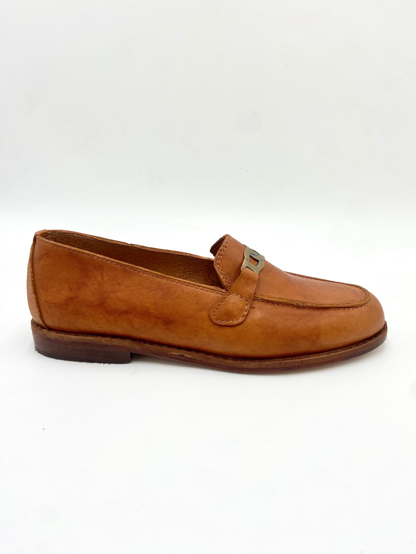 Mocasines 3245 Cadena Cuero Camel