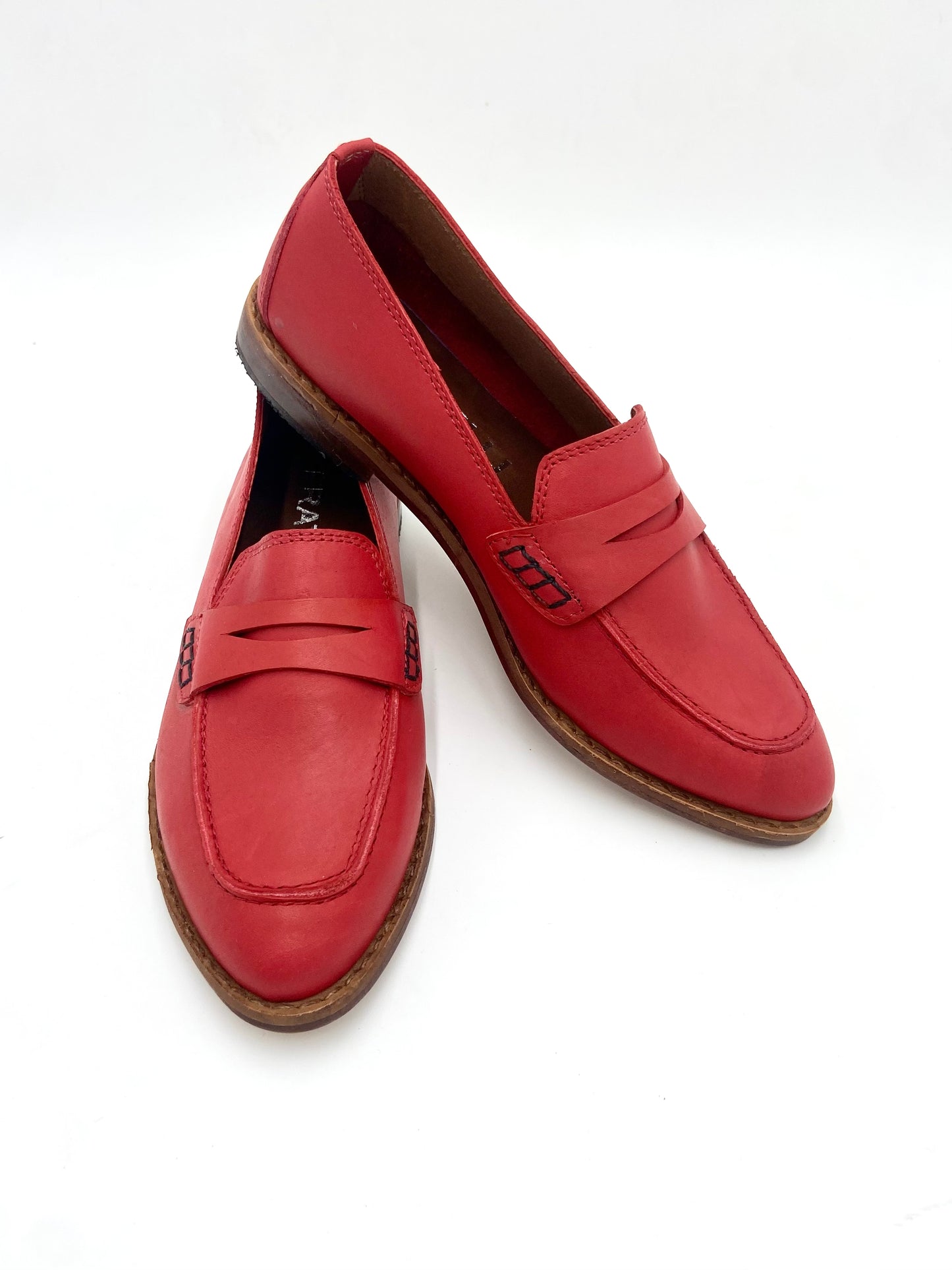 Mocasines 1450P Cuero Rojo