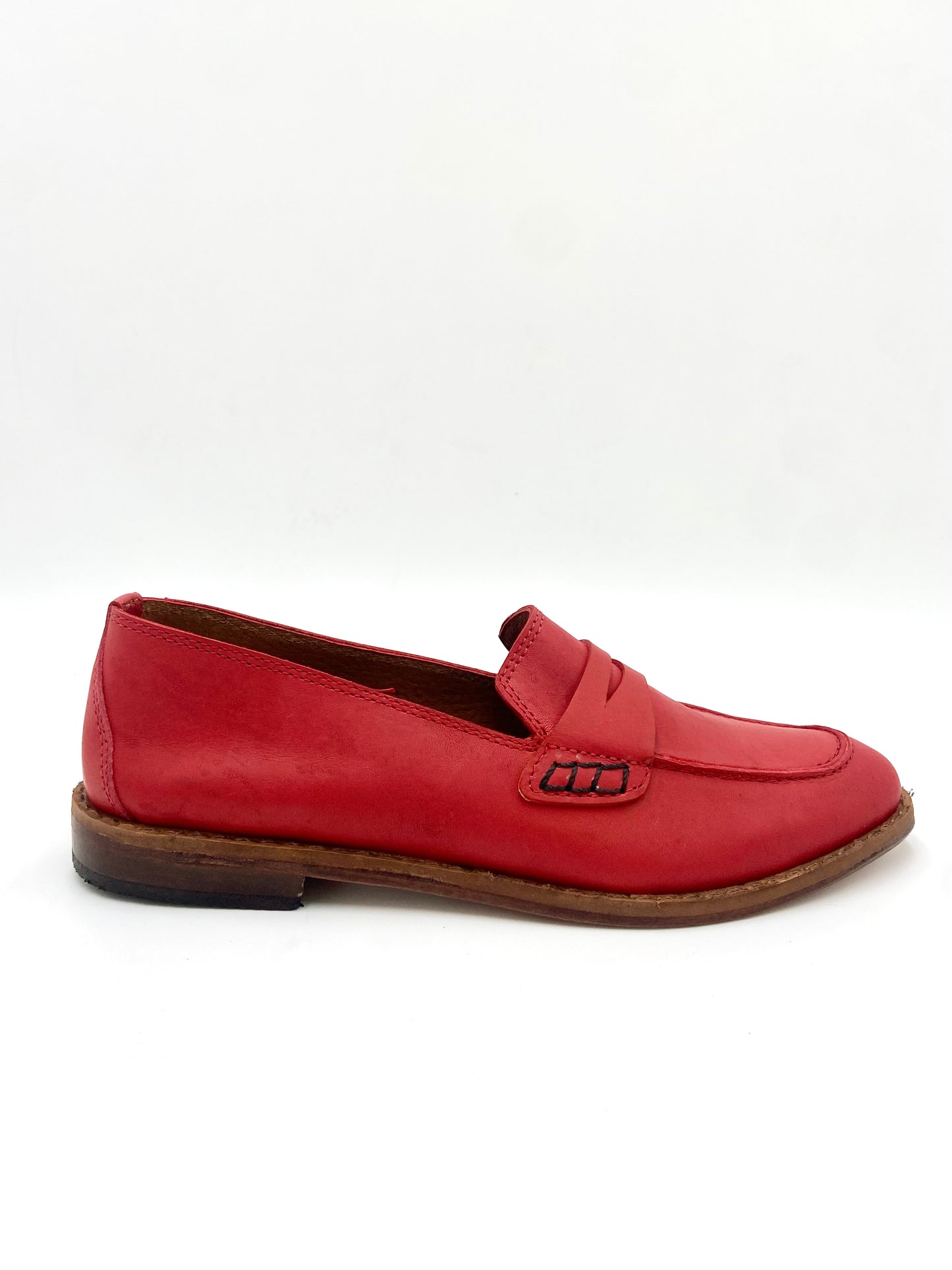Mocasines 1450P Cuero Rojo