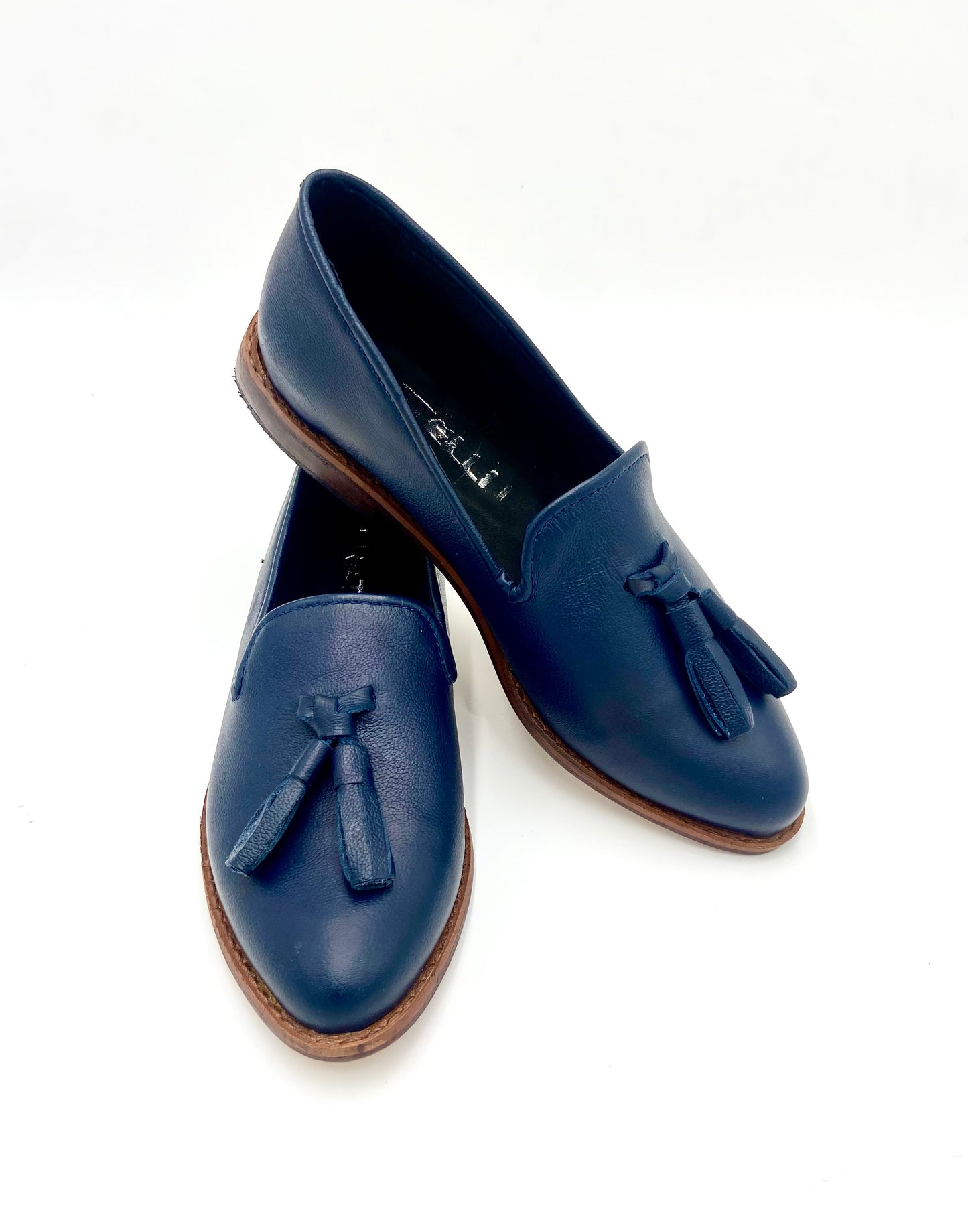 Sleeper Cuero Azul Marino