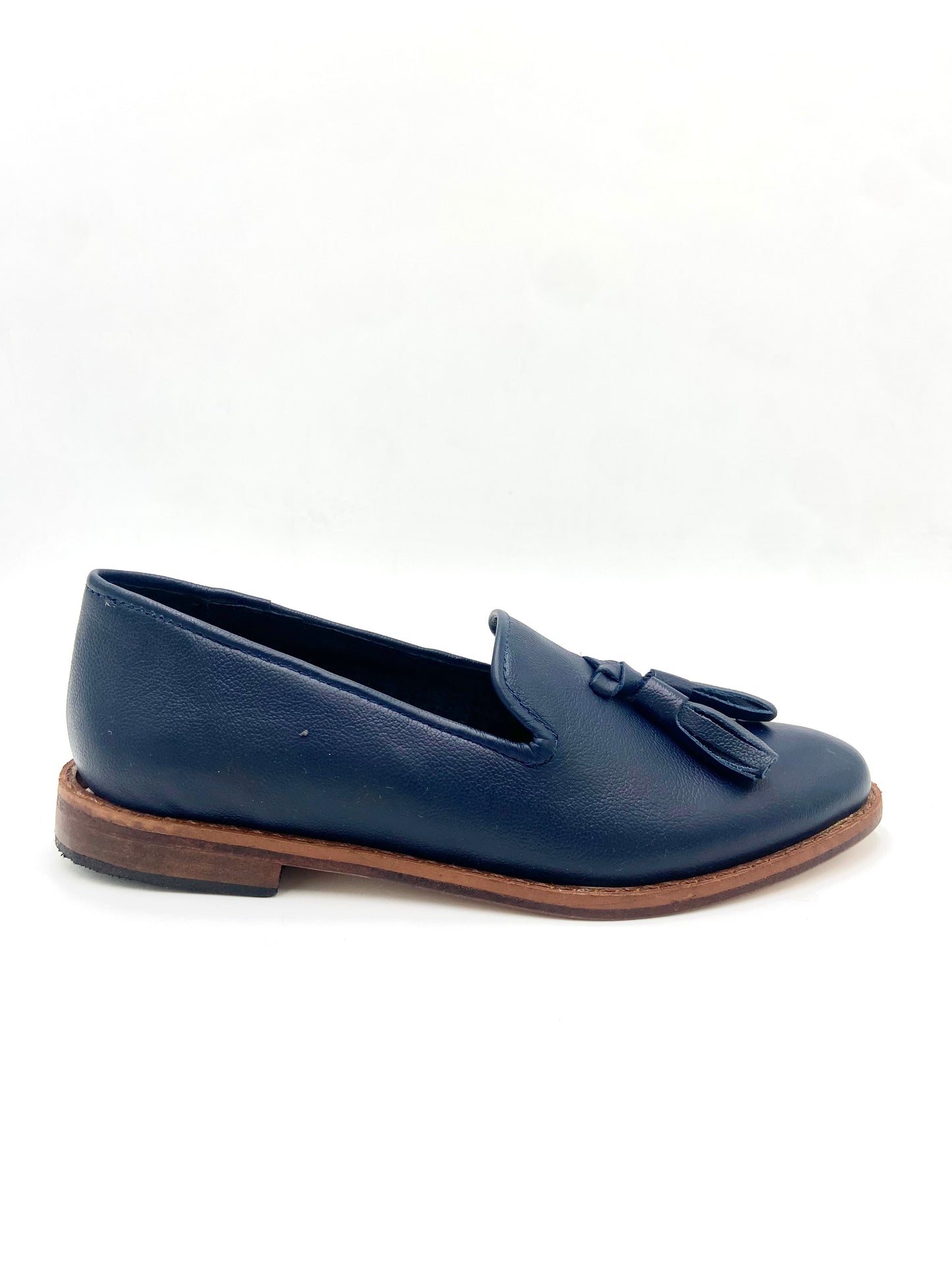 Sleeper Cuero Azul Marino