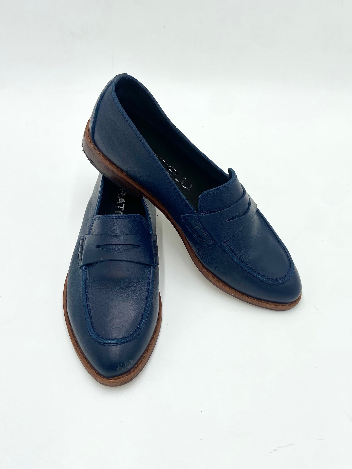 Mocasines 1450P Cuero Azul Marino
