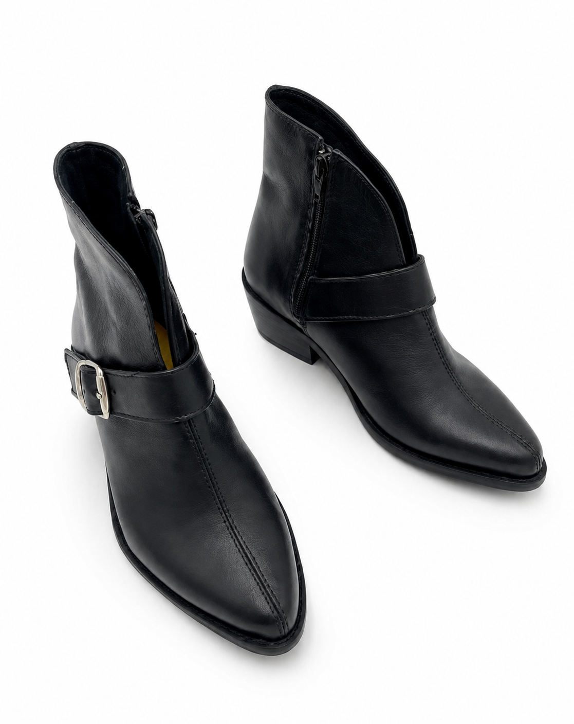 Botines Grecia de cuero negro