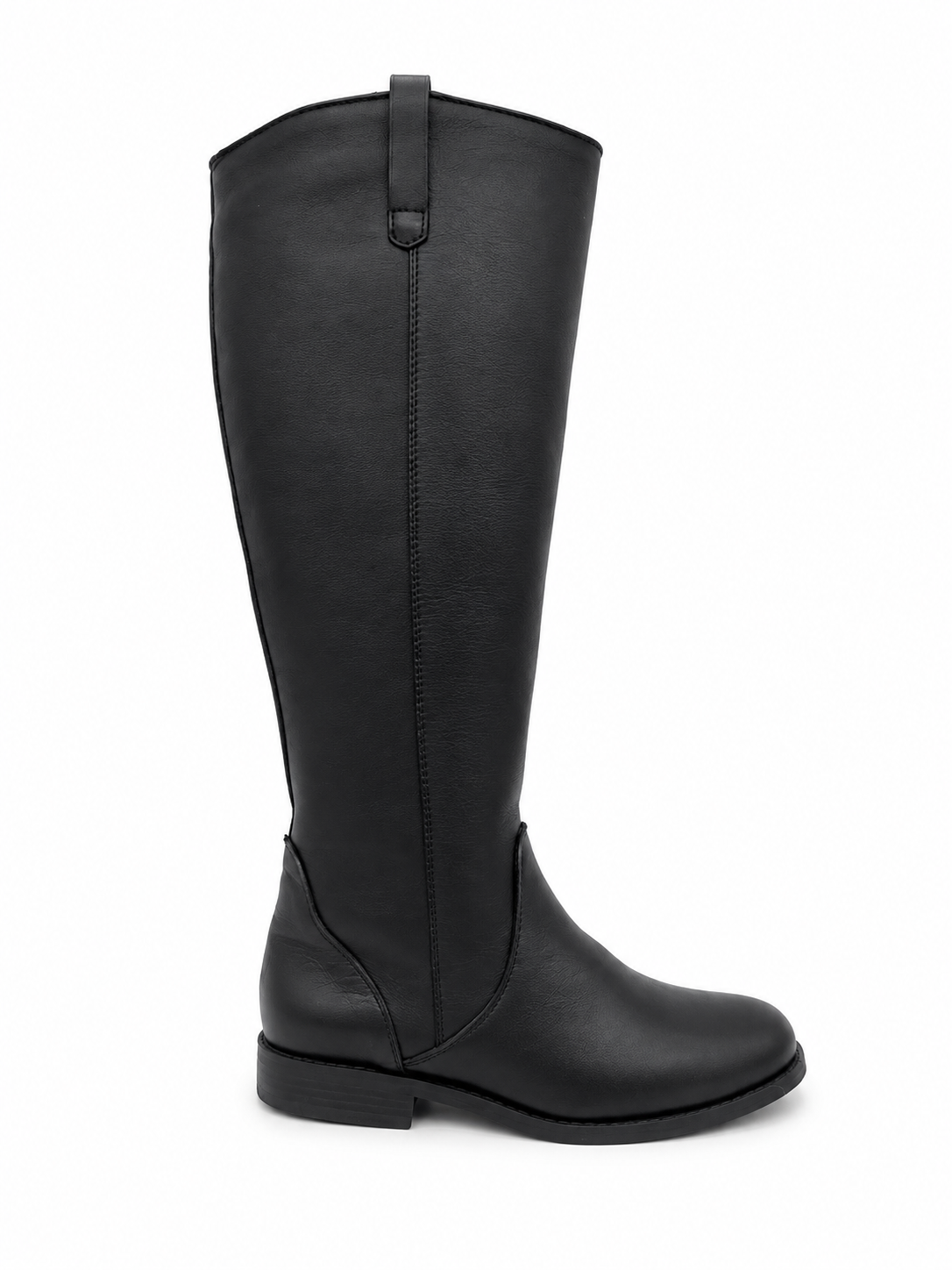 Botas altas de cuero negro
