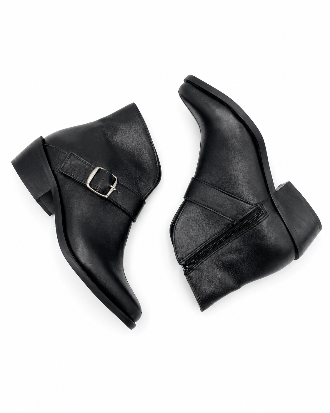 Botines Grecia de cuero negro
