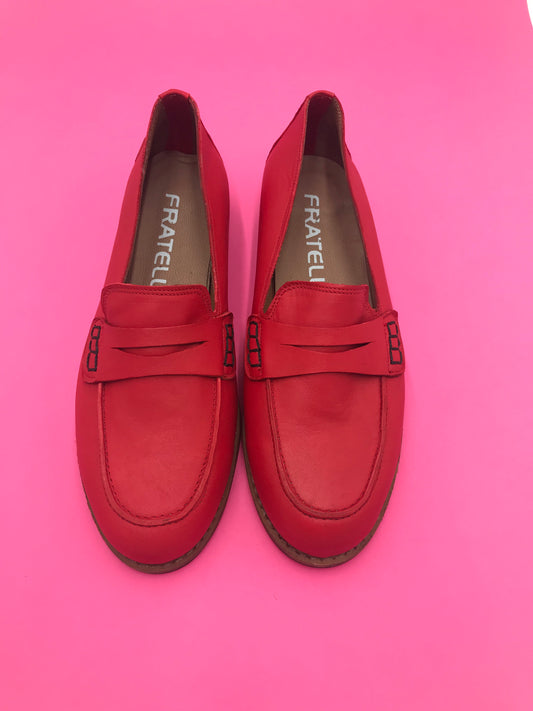 Mocasines 1450R Cuero Rojo