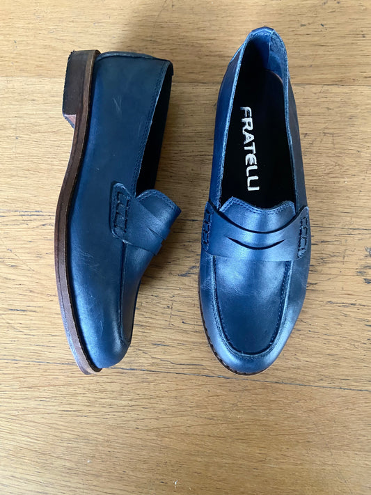 Mocasines 1450R Cuero Azul Marino