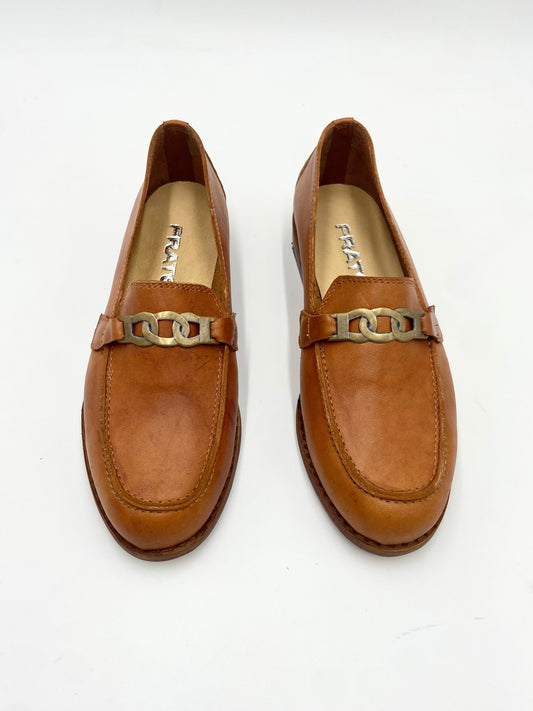 Mocasines 3245 Cadena Cuero Camel