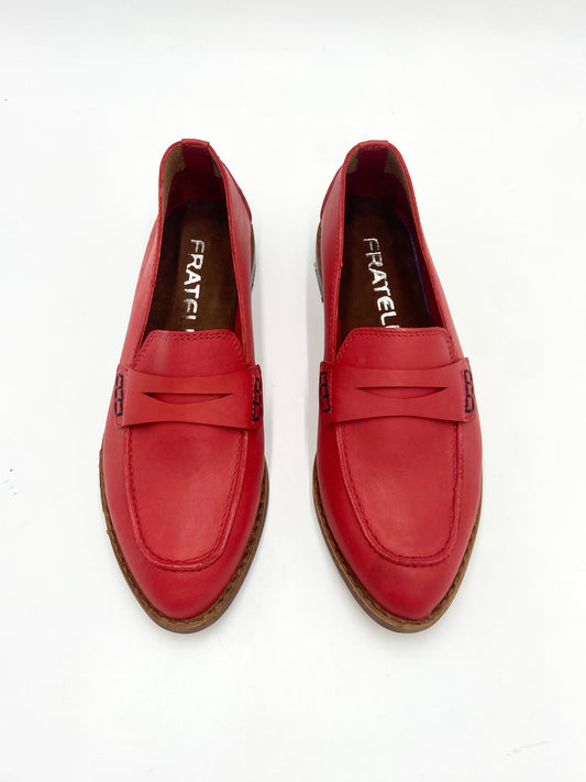 Mocasines 1450P Cuero Rojo