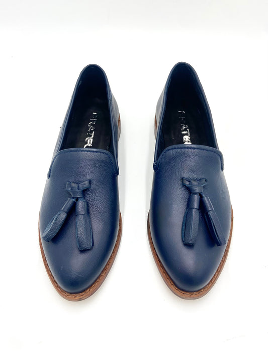 Sleeper Cuero Azul Marino
